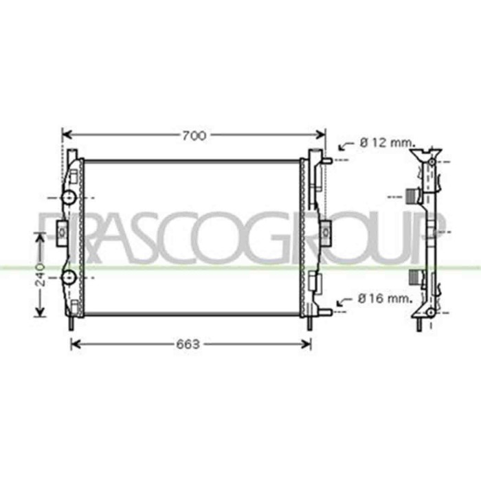 RN032R006_1.JPG Radiatore Per Renault Scenic Dal 2003 Al 2006