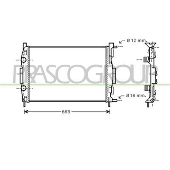 RN032R007_1.JPG Radiatore Per Renault Scenic Dal 2003 Al 2006