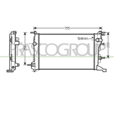 RN036R003_1.JPG Radiatore Per Renault Scenic (x-mod) Dal 2009 Al 2011