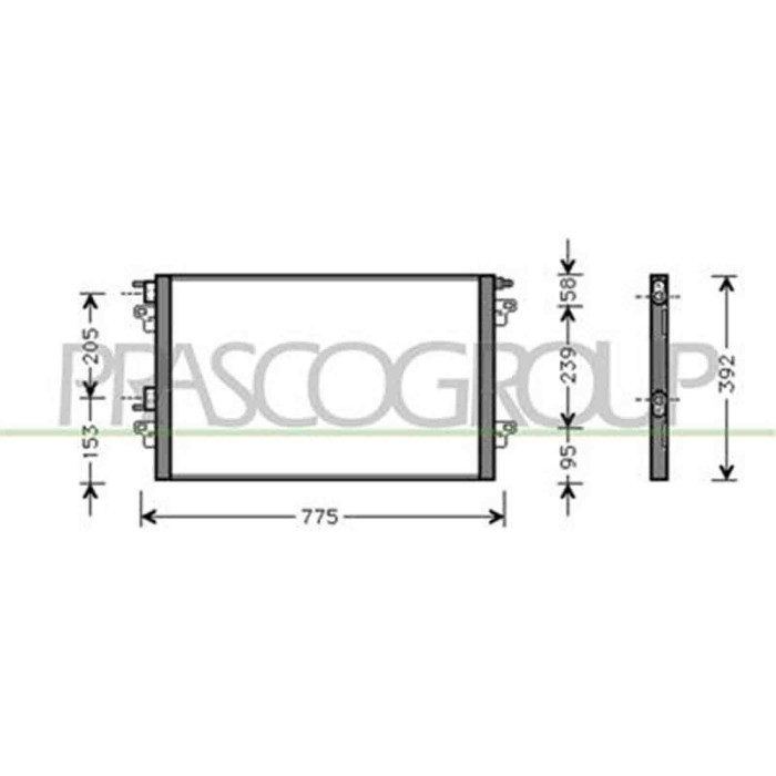 RN085C001_1.JPG Condensatore Per Renault Laguna Dal 2005 Al 2007