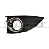 Griglia Sinistra Paraurti Nera Goffrata Per Renault Fluence Dal 2010 Al 2012