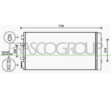 RN090C002_1.JPG Condensatore Per Renault Fluence Dal 2010 Al 2012