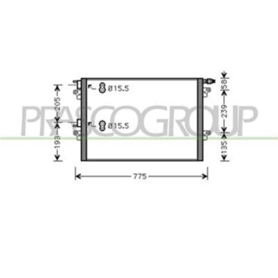 RN154C001_1.JPG Condensatore Per Renault Espace Iv (jk) Dal 2002 Al 2006