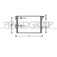 Condensatore Per Renault Espace Iv (jk) Dal 2002 Al 2006