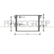 Condensatore Per Renault Espace Iv (jk) Dal 2002 Al 2006