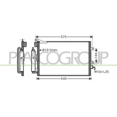 RN308C001_1.JPG Condensatore Per Renault Modus Dal 2004 Al 2007