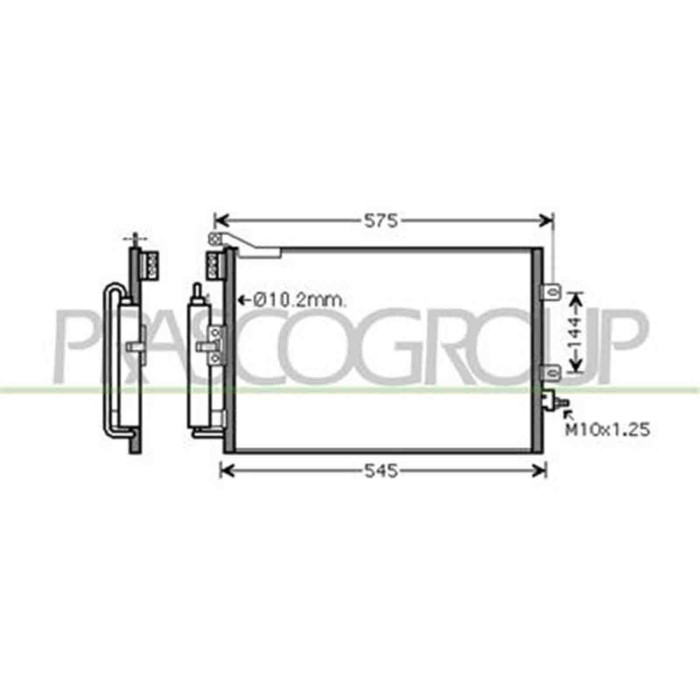 RN308C001_1.JPG Condensatore Per Renault Modus Dal 2004 Al 2007
