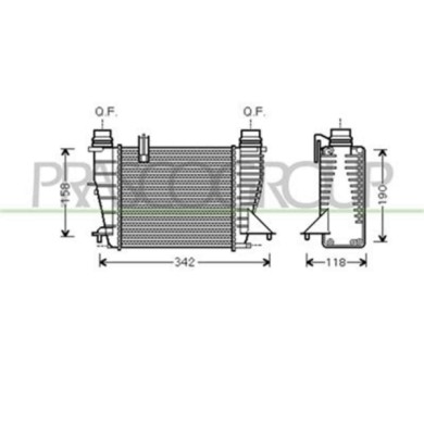 RN308N002_1.JPG Intercooler Per Renault Modus Dal 2004 Al 2007