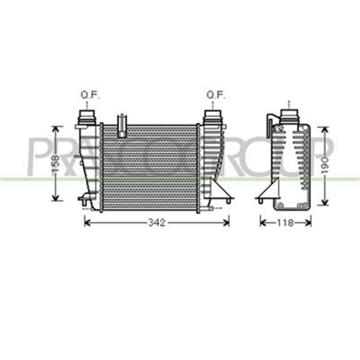 RN308N002_1.JPG Intercooler Per Renault Modus Dal 2004 Al 2007