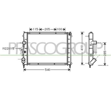 RN320R006_1.JPG Radiatore Per Renault Clio Dal 1998 Al 2001