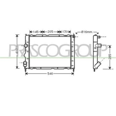 RN320R008_1.JPG Radiatore Per Renault Clio Dal 1998 Al 2001