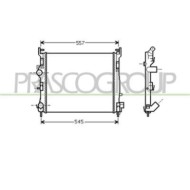Radiatore Per Renault Clio Dal 2001 Al 2005