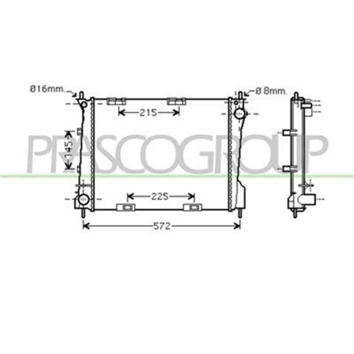 RN325R003_1.JPG Radiatore Per Renault Clio Dal 2005 Al 2009