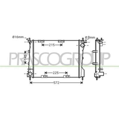 RN325R004_2.JPG Radiatore Per Renault Clio Dal 2005 Al 2009