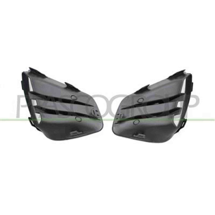 RN3322115_1.JPG Kit Griglie Paraurti Anteriore Nere Senza Sede Fendi (destra+sinistra) Per Renault Clio Dal 2019