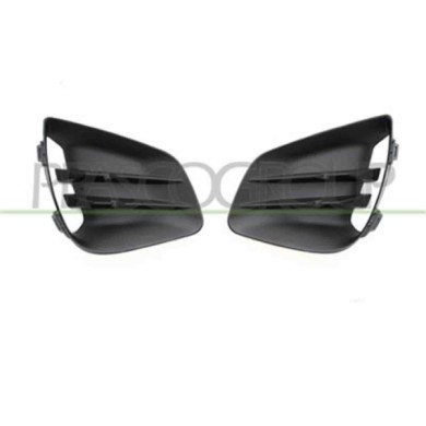 RN3322115_2.JPG Kit Griglie Paraurti Anteriore Nere Senza Sede Fendi (destra+sinistra) Per Renault Clio Dal 2019