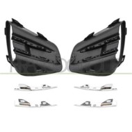 RN3322135_1.JPG Kit Griglie Paraurti Anteriore Nera Goffrata Per Renault Clio Dal 2019
