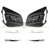 Kit Griglie Paraurti Anteriore Nera Goffrata Per Renault Clio Dal 2019