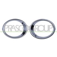 Kit Cornici Fendinebbia Cromate (destra+sinistra) Per Renault Kadjar Dal 2015 Al 2018