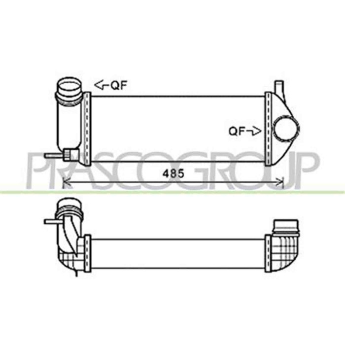 RN918N002_1.JPG Intercooler Per Renault Kangoo Dal 2008 Al 2012