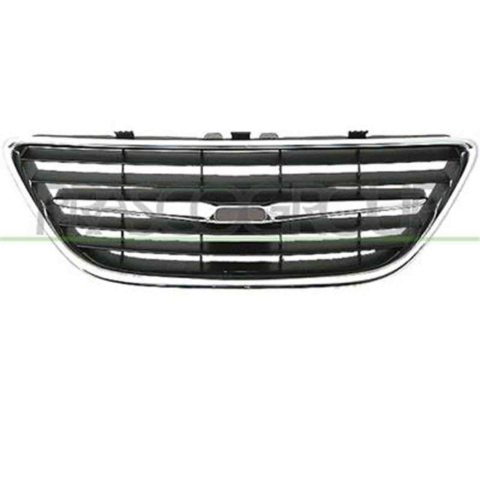 SA0152120_1.JPG Griglia Paraurti Anteriore Superiore Cromata Per Saab 9-3 Dal 2003 Al 2007
