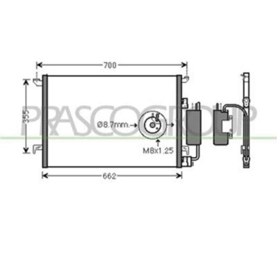 SA015C002_1.JPG Condensatore Per Saab 9-3 Dal 2003 Al 2007