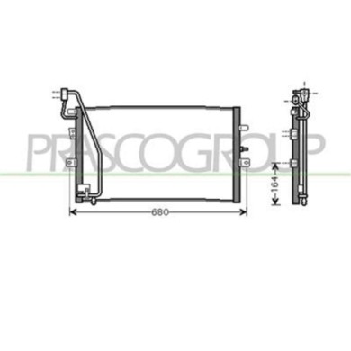 SA050C001_1.JPG Condensatore Per Saab 9-5 Dal 1997 Al 2006