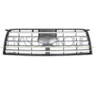 Griglia Radiatore Grigia Scura Con Modanature Argento Per Subaru Forester (sg) Dal 2003 Al 2005