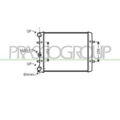 SK020R003_1.JPG Radiatore Per Skoda Octavia Dal 1997 Al 2000
