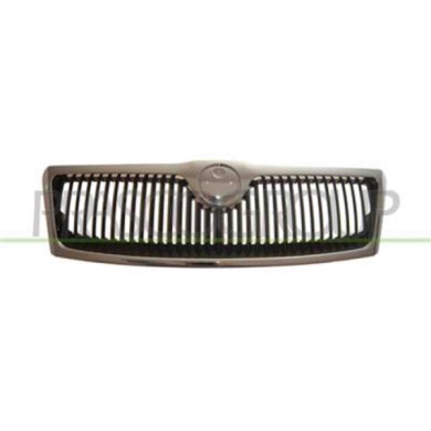 SK0242000_1.JPG Griglia Radiatore Nera Con Cornice Cromata Per Skoda Octavia Dal 2004 Al 2008