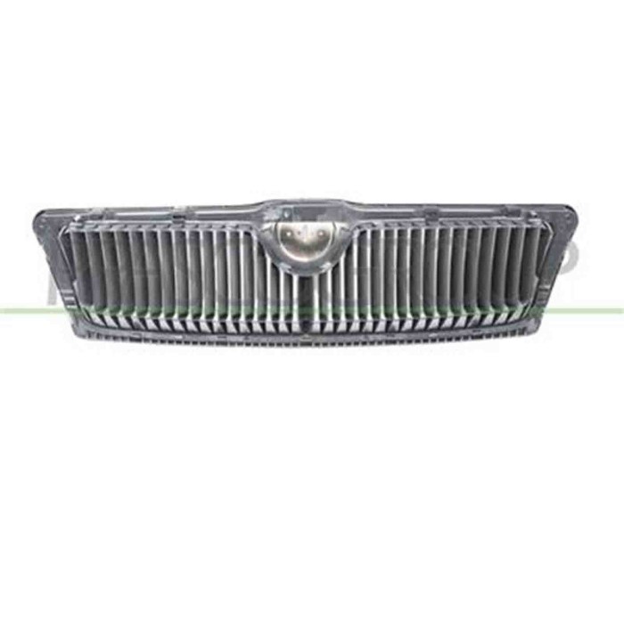 SK0242011_1.JPG Griglia Radiatore Nera Con Cornice Cromata Per Skoda Octavia Dal 2004 Al 2008