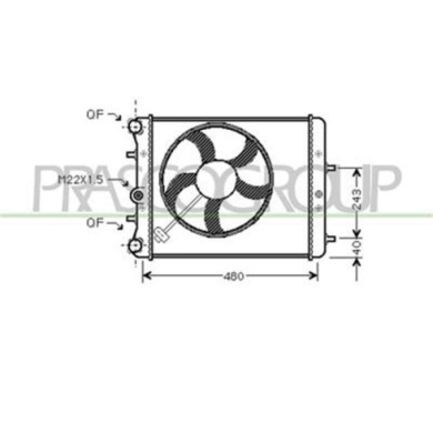 SK320R005_1.JPG Radiatore Per Skoda Fabia (6y) Dal 1999 Al 2004