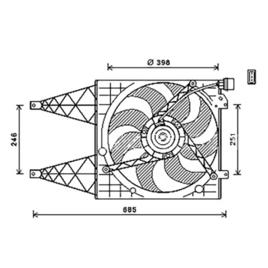 SK322F002_1.JPG Ventola Per Skoda Fabia (6y) Dal 2004 Al 2007