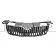 Griglia Radiatore Nera Con Cornice Cromata Per Skoda Fabia (5j) Dal 2007 Al 2010