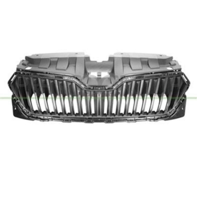 SK3302001_1.JPG Griglia Radiatore Nera Goffrata Per Skoda Fabia (nj) Dal 2018 Al 2021
