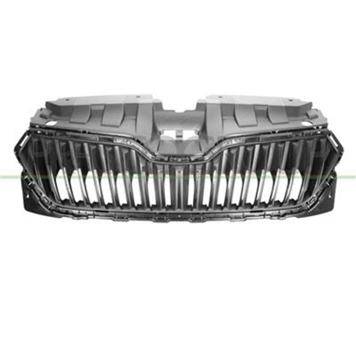 SK3302001_1.JPG Griglia Radiatore Nera Goffrata Per Skoda Fabia (nj) Dal 2018 Al 2021