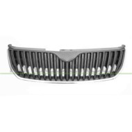 Griglia Radiatore Nera Con Cornice Cromata Per Skoda Superb Dal 2008 Al 2013