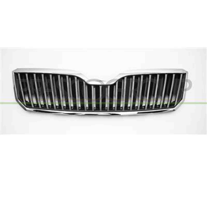 SK4222000_1.JPG Griglia Radiatore Nera Con Modanature Cromate Per Skoda Superb Dal 2013 Al 2015