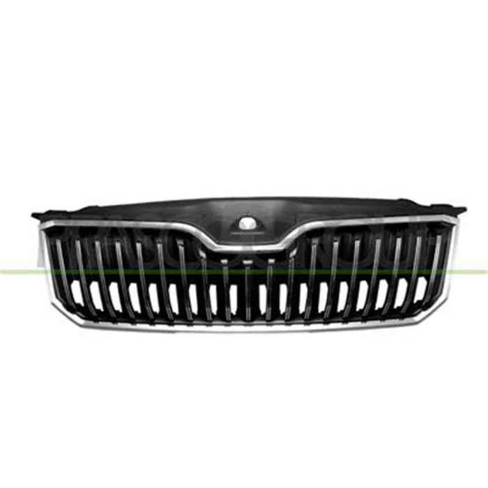 SK4242011_2.JPG Griglia Radiatore Nera Lucida Con Modanature Cromate Per Skoda Superb Dal 2015 Al 2019