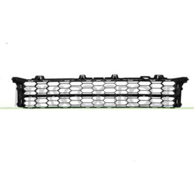 SK4242130_1.JPG Griglia Centrale Paraurti Nera Con Modanatura Cromata Per Skoda Superb Dal 2015 Al 2019