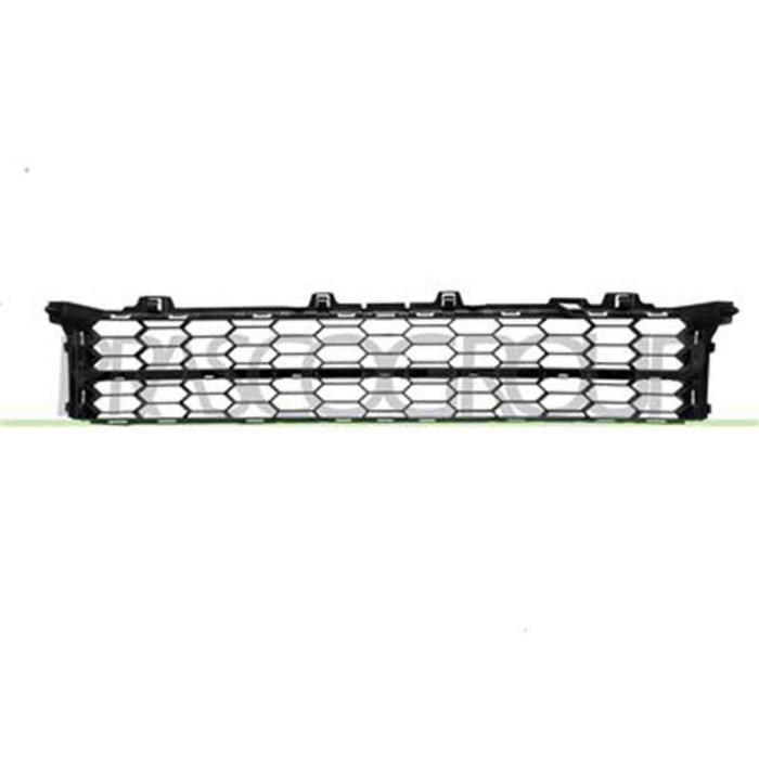 SK4242130_1.JPG Griglia Centrale Paraurti Nera Con Modanatura Cromata Per Skoda Superb Dal 2015 Al 2019