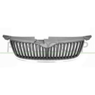 Griglia Radiatore Nera Con Cornice Cromata Per Skoda Yeti (5l) Dal 2010 Al 2013