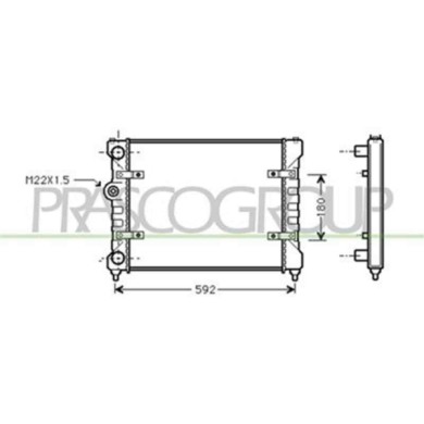 ST001R007_1.JPG Radiatore Per Seat Arosa Dal 1997 Al 2000