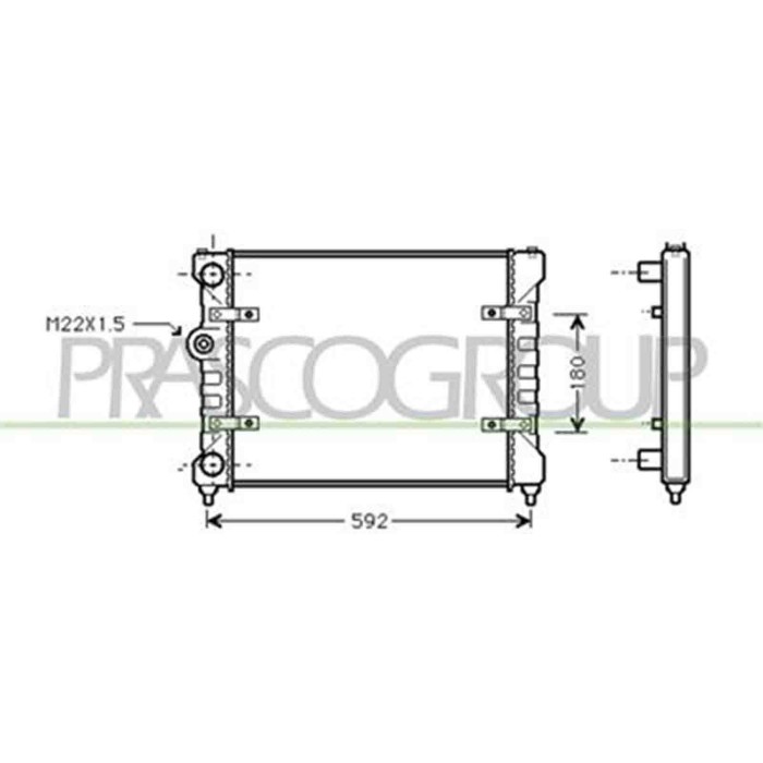 ST001R007_1.JPG Radiatore Per Seat Arosa Dal 1997 Al 2000