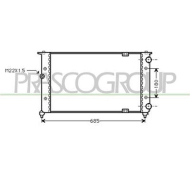 ST027R006_1.JPG Radiatore Per Seat Ibiza Dal 1993 Al 1996