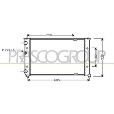 ST027R008_1.JPG Radiatore Per Seat Ibiza Dal 1993 Al 1996