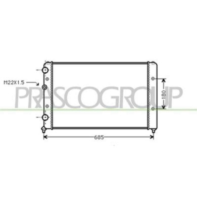 ST027R009_1.JPG Radiatore Per Seat Ibiza Dal 1993 Al 1996
