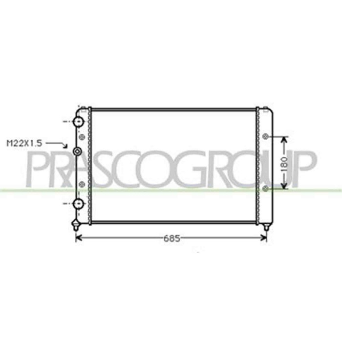 ST027R009_1.JPG Radiatore Per Seat Ibiza Dal 1993 Al 1996