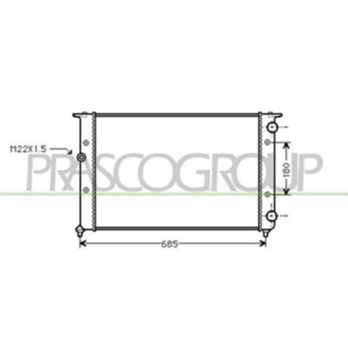 ST027R011_1.JPG Radiatore Per Seat Ibiza Dal 1993 Al 1996