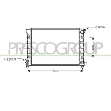 ST043R018_1.JPG Radiatore Per Seat Toledo Dal 1991 Al 1995